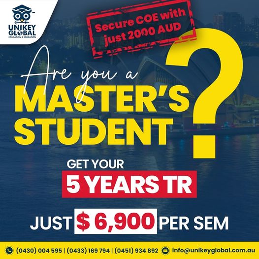 ARE YOU A MASTER’S STUDENT ?